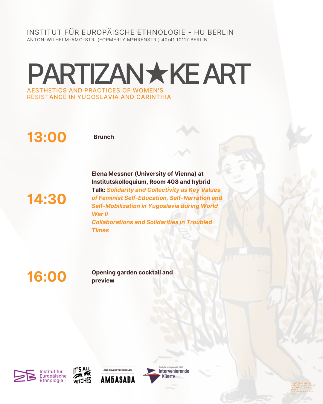 Partizanke Art Aesthetics and Practices - Poster